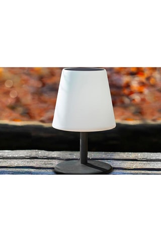 Lámpara de sobremesa solar LED Standy tiny solar - Blanco y negro