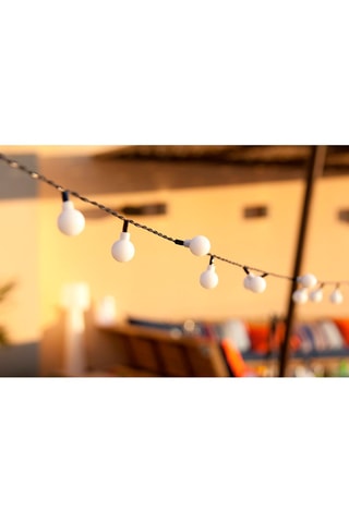 Guirnalda de luces solar Party clear hybrid - Blanco cálido