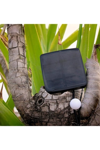 Guirnalda de luces solar Party clear hybrid - Blanco cálido