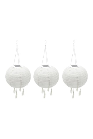 3 faroles solares LED Himalaya - Blanco - 3 x 1 W