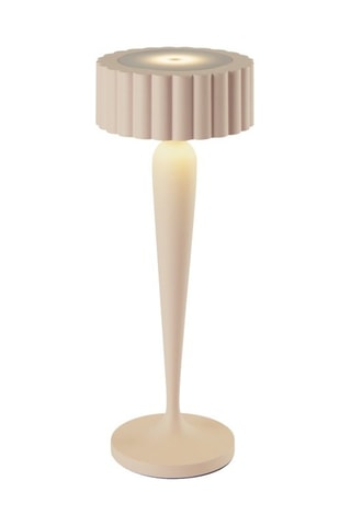 Lámpara de sobremesa inalámbrica de aluminio TWIGGY Blanco A26 cm