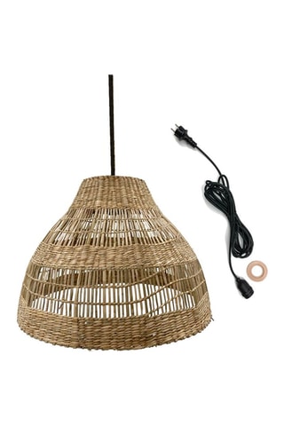Lámpara de techo con cable de exterior de ratán Merida Outdoor Cable - 48 cm