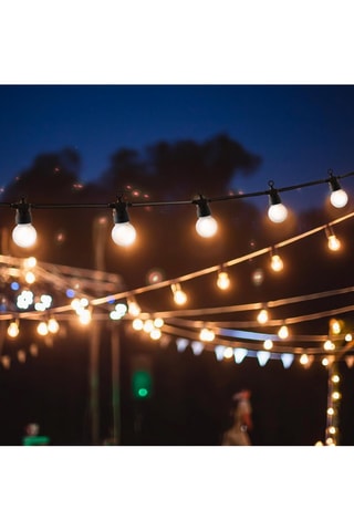 Guirnalda de exterior LED Party Milky - Blanco cálido - 1 W