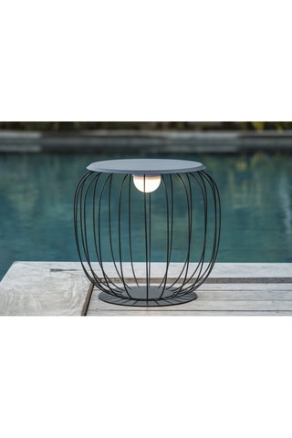 Lanterne LED extérieure Sunrise - Noir - 2 couleurs - 5 h d'autonomie - 40 x 43,8 cm