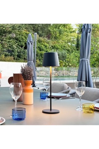 Lámpara de sobremesa LED inalámbrica Kelly - Negro