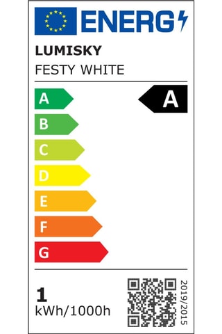 2 Ledlampen Festy - 0,54 W - Multicolor - gebruiksduur van 8 uur - Klasse A