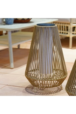 Farol solar LED Salomea - Beige