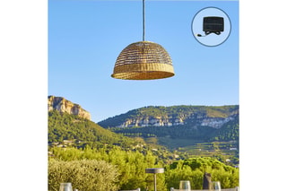 Lámpara de techo LED solar Cesare  - Natural
