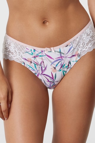 Shorty Eden - Blanco y beige