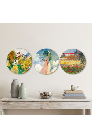 3 tableaux - 3 x (30 x 30 cm)
