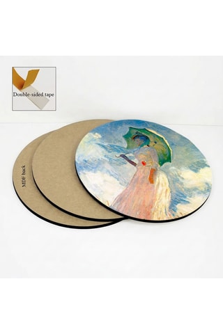 3 tableaux - 3 x (30 x 30 cm)