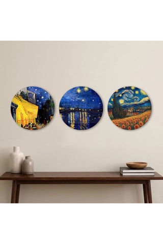3 tableaux - 3 x (30 x 30 cm)