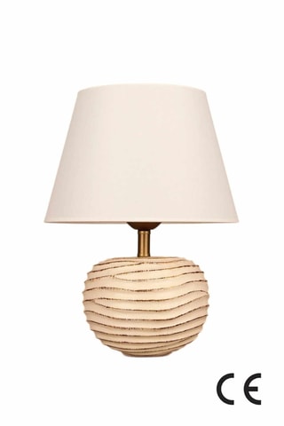 Lampe de table - Beige et doré - 40 W