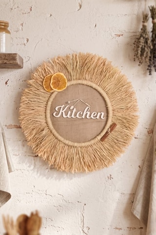 Décoration murale - 50 x 50 cm - Naturel