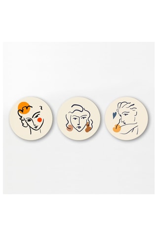 3 tableaux de « Nadia », « Femme » et « Confidence » Henri Matisse - 3 x (30 x 30 cm)