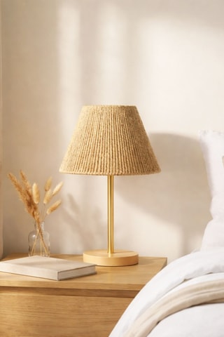 Lampe de table - Ecru et doré - 40 W