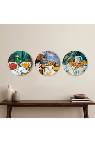 3 tableaux « Nature morte » Paul Cézanne - 3 x (30 x 30 cm)
