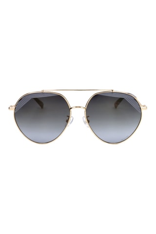 Lunettes de soleil femme - Catégorie 3 - Missoni - Noir, doré et gris
