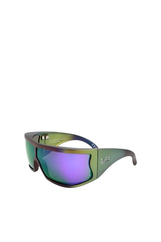 Lunettes de soleil homme - Verres effet miroir - Catégorie 3 - Retrosuperfuture - Noir et vert