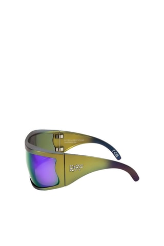 Lunettes de soleil homme - Verres effet miroir - Catégorie 3 - Retrosuperfuture - Noir et vert