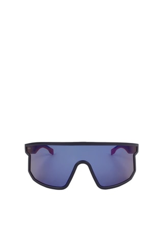 Lunettes de soleil homme - Verres effet miroir - Catégorie 3 - Hugo Boss - Bleu et orange