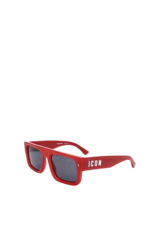 Lunettes de soleil homme - Catégorie 3 - Dsquared2 - Gris et rouge