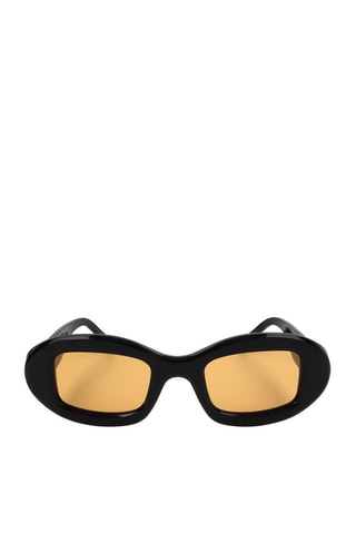 Lunettes de soleil femme - Catégorie 2 - Retrosuperfuture - Noir et jaune