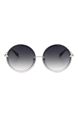 Lunettes de soleil femme - Catégorie 3 - Trussardi - Argenté, gris et noir