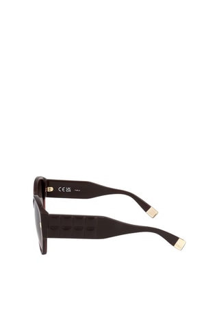 Lunettes de soleil femme - Catégorie 3 - Furla - Rouge et marron