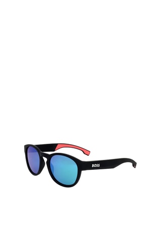 Lunettes de soleil homme - Verres effet miroir - Catégorie 3 - Hugo Boss - Noir et vert