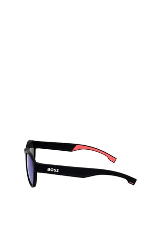 Lunettes de soleil homme - Verres effet miroir - Catégorie 3 - Hugo Boss - Noir et vert