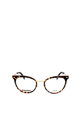 Lunettes de vue femme - Dsquared2 - Marron et doré