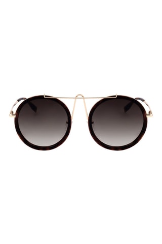 Lunettes de soleil femme - Catégorie 3 - Trussardi - Jaune, marron et gris