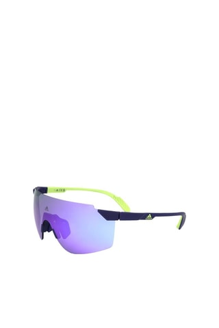 Lunettes de soleil homme - Verre effet miroir Catégorie 2 - Adidas Sport - Bleu et violet