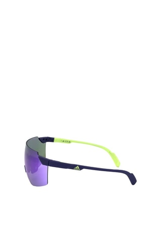 Lunettes de soleil homme - Verre effet miroir Catégorie 2 - Adidas Sport - Bleu et violet