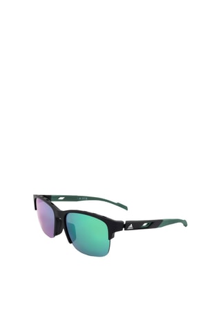 Lunettes de soleil mixte - Verres effet miroir - Catégorie 3 - Adidas Sport - Noir et vert