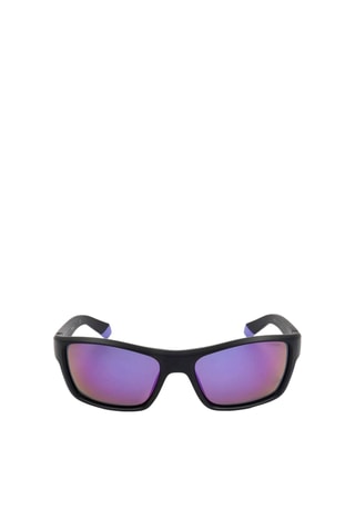 Lunettes de soleil homme - Verres effet miroir - Catégorie 3 - Polaroid Sport - Noir et violet