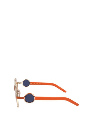 Lunettes de soleil femme - Catégorie 2 - Marni - Orange et doré
