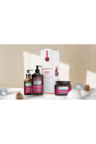 Estuche reparador y fortalecedor - Queratina - Para todo tipo de cabello - 3 productos
