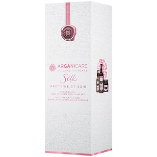 Estuche cabello liso y brillante - Proteína de seda - Cabello seco y dañado - 3 productos