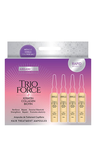 Tratamiento capilar reparador avanzado Trio Force - Cabello dañado - 4 x 10 ml
