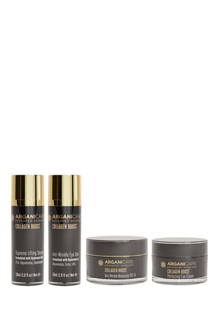 Routine de jour - Collagène & acide hyaluronique - Visage & yeux - 4 produits 