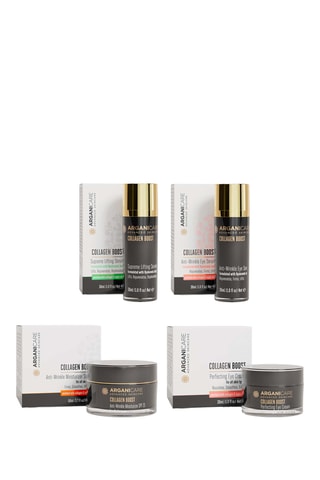 Routine de jour - Collagène & acide hyaluronique - Visage & yeux - 4 produits 