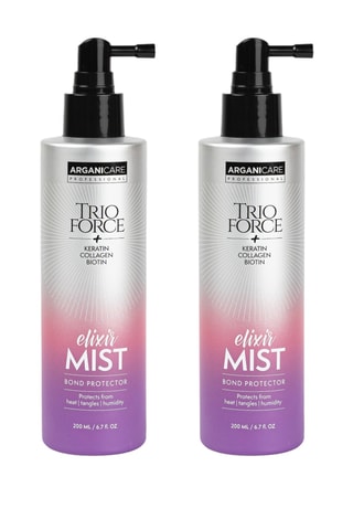 2 sprays protecteurs thermiques trio force, humidité et anti-frisottis - 2 x 200 ml