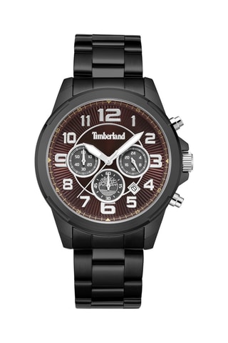 Montre en acier inoxydable - Chronographe - Noir