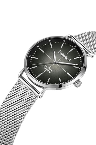 Montre à quartz en acier - Argenté et noir