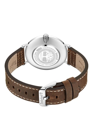 Montre en cuir - Marron et argenté
