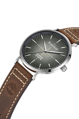 Montre en cuir - Marron et argenté