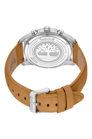 Montre en cuir - Beige et argenté