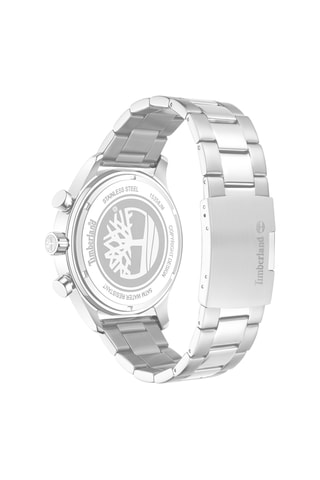 Montre à quartz en acier - Chronographe - Argenté